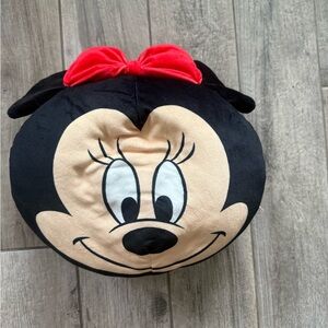 Minnie Mouse Plush Pillow with Red Bow